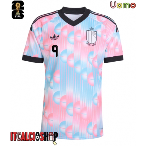 Belgio Romelu Lukaku #9 Seconda Maglia Mondiali 2026 Manica Corta